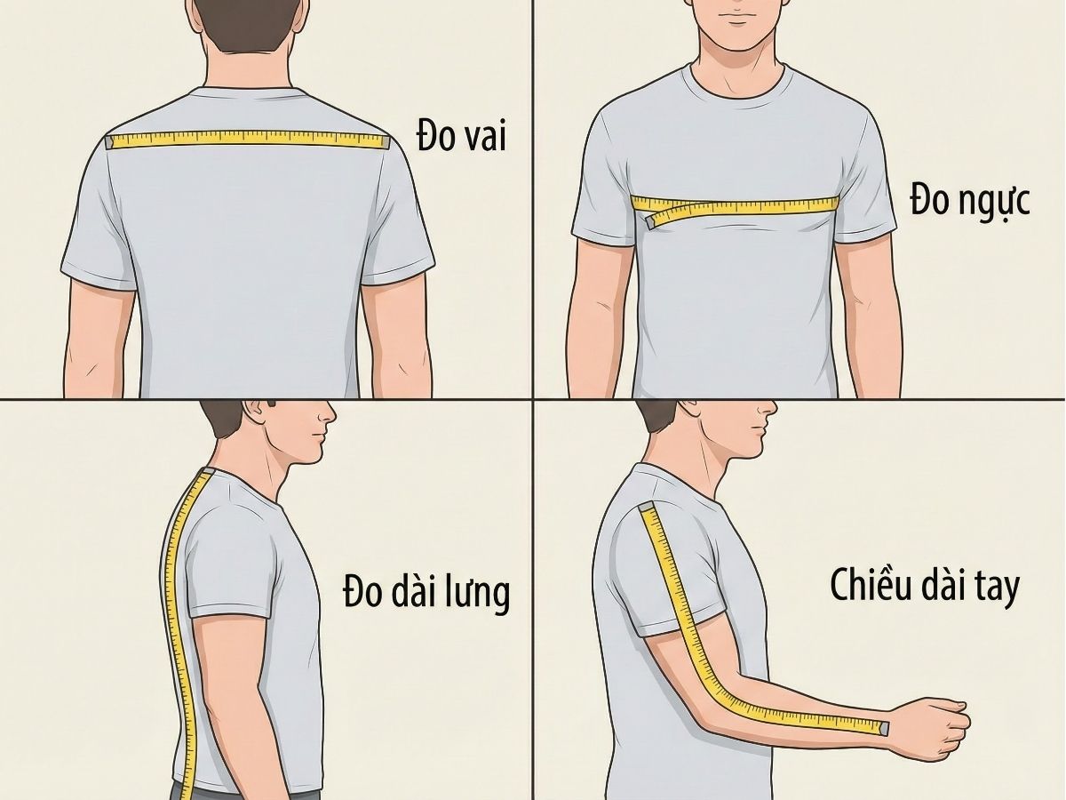 Chọn size áo sơ mi