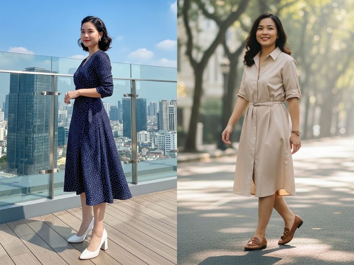 Phối đồ phong cách smart casual cho nữ