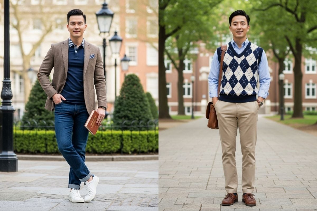 Phong cách thanh lịch nam Preppy
