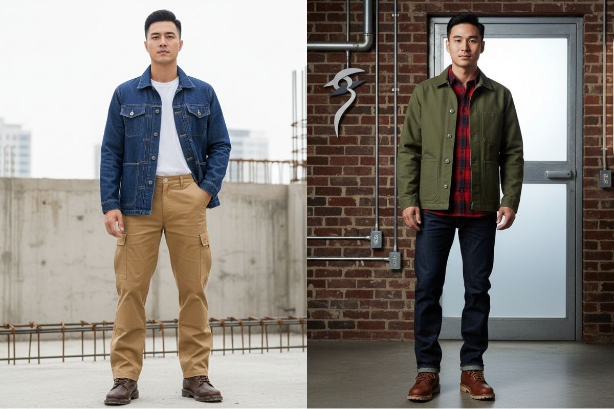Phong cách Workwear bụi bặm, nam tính