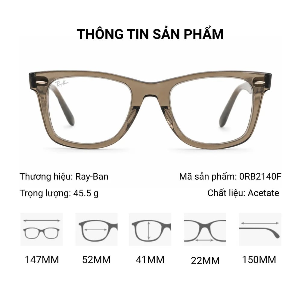 Ray-Ban Orignal Wayfarer Change 0Rb2140F Kính Mát – Tem Chính Hãng Luxottica