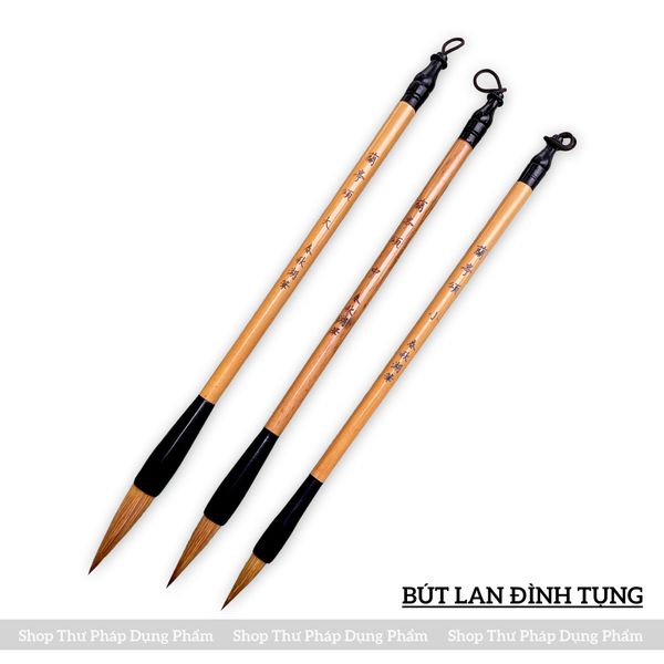 Bút lông hiệu Tụ Long Đường, Lan Đình Tụng viết thư pháp Việt font Hoa Nghiêm Lão Trọc TLĐ