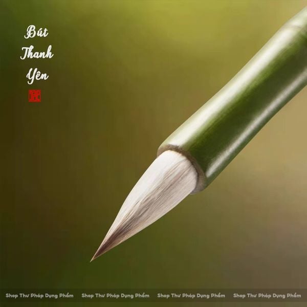 Bút lông Thanh Yên Thu Thập cán gỗ lông kiêm hào