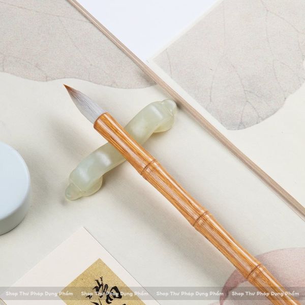 Bút lông Thanh Yên Thu Thập cán gỗ lông kiêm hào