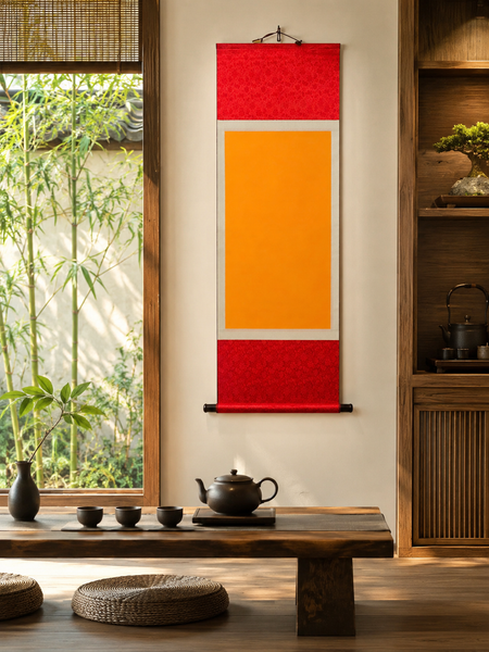 Biểu giấy xuyến 2 lớp liễn lụa cao cấp viết thư pháp vẽ tranh 39x110cm