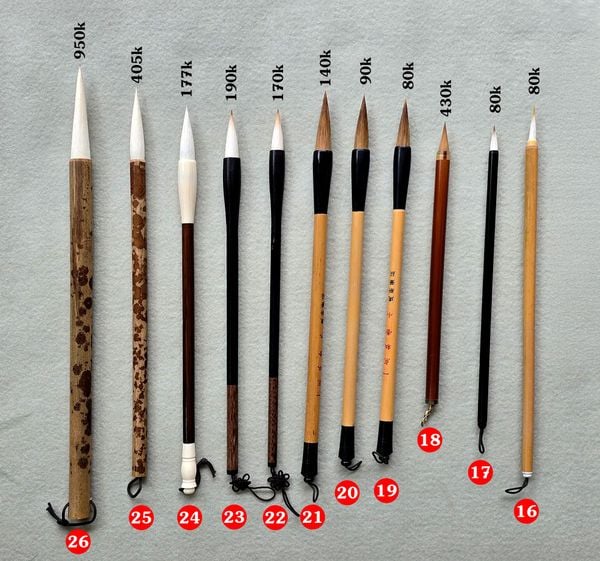 Lô bút lông tuyển, số lượng có hạn, chất lượng đảm bảo