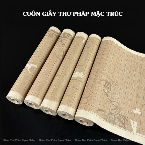 Cuộn giấy xuyến chỉ cao cấp Mặc Trúc viết tác phẩm thư pháp