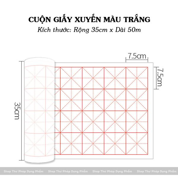 Cuộn giấy viết thư pháp ô mễ thấm mực không loang dễ viết