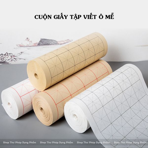Cuộn giấy viết thư pháp ô mễ thấm mực không loang dễ viết