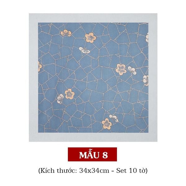 Giấy xuyến sáp 34x34cm chất giấy thấm mực không loang hoa văn tinh tế