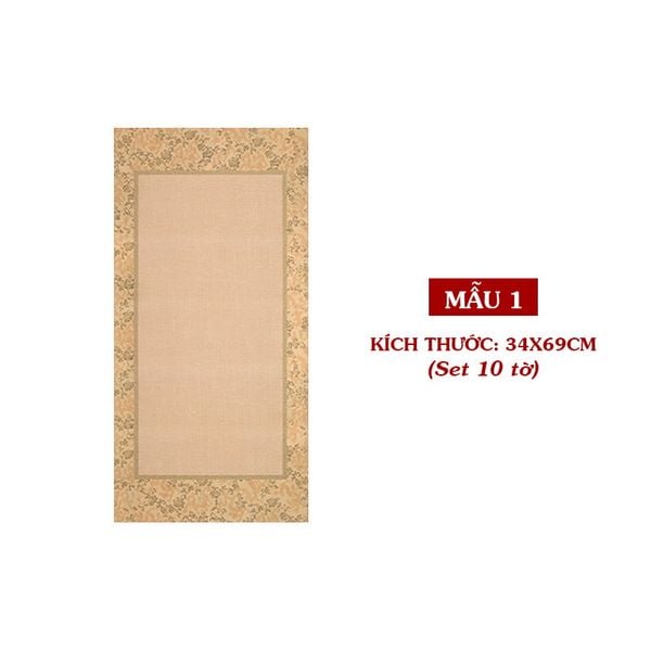 Giấy xuyến sáp cổ cẩm hoa văn tinh tế thấm mực không loang