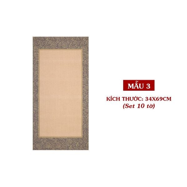 Giấy xuyến sáp cổ cẩm hoa văn tinh tế thấm mực không loang
