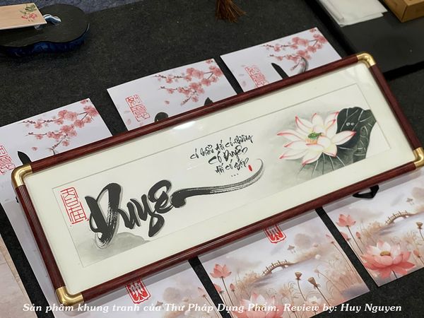 Khung tranh viết thư pháp