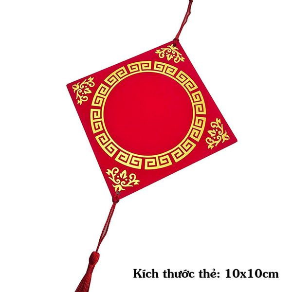 Thẻ giấy nhung 2 lớp dập kim