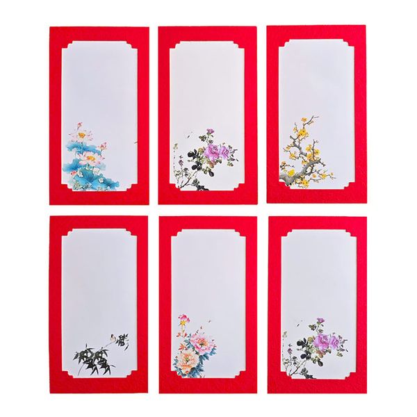 Thẻ in tranh 2 lớp viết thư pháp