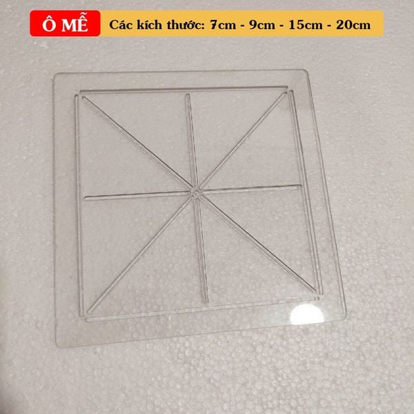 Thước kẻ dòng kẻ ô tạo khuôn căn chỉnh không gian viết thư pháp chất liệu PVC cao cấp