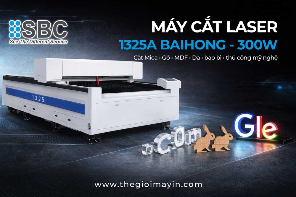 máy cắt laser 1325 co2 300w baihong sbc