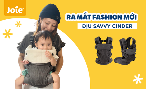 Ra Mắt Fashion Mới: Địu Trẻ Em Savvy Air 4in1 Cinder
