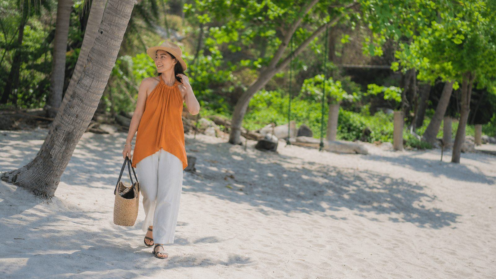 Sandal quai gọn cho biển và những điểm đi nhẹ ở Đà Nẵng