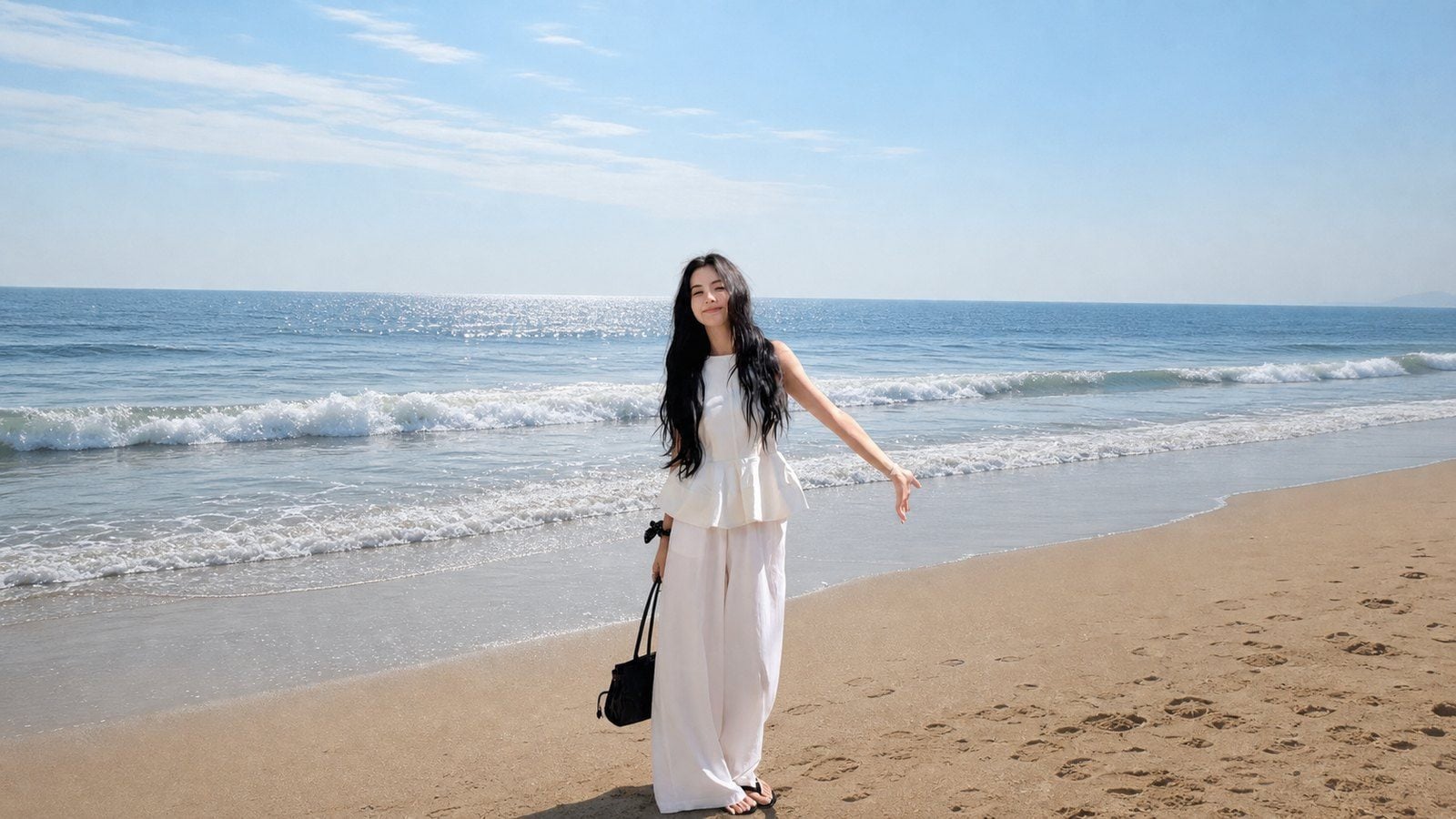 Outfit tông trắng, xanh nhạt, vàng nhạt hoặc đất sáng nổi bật ở Đà Nẵng