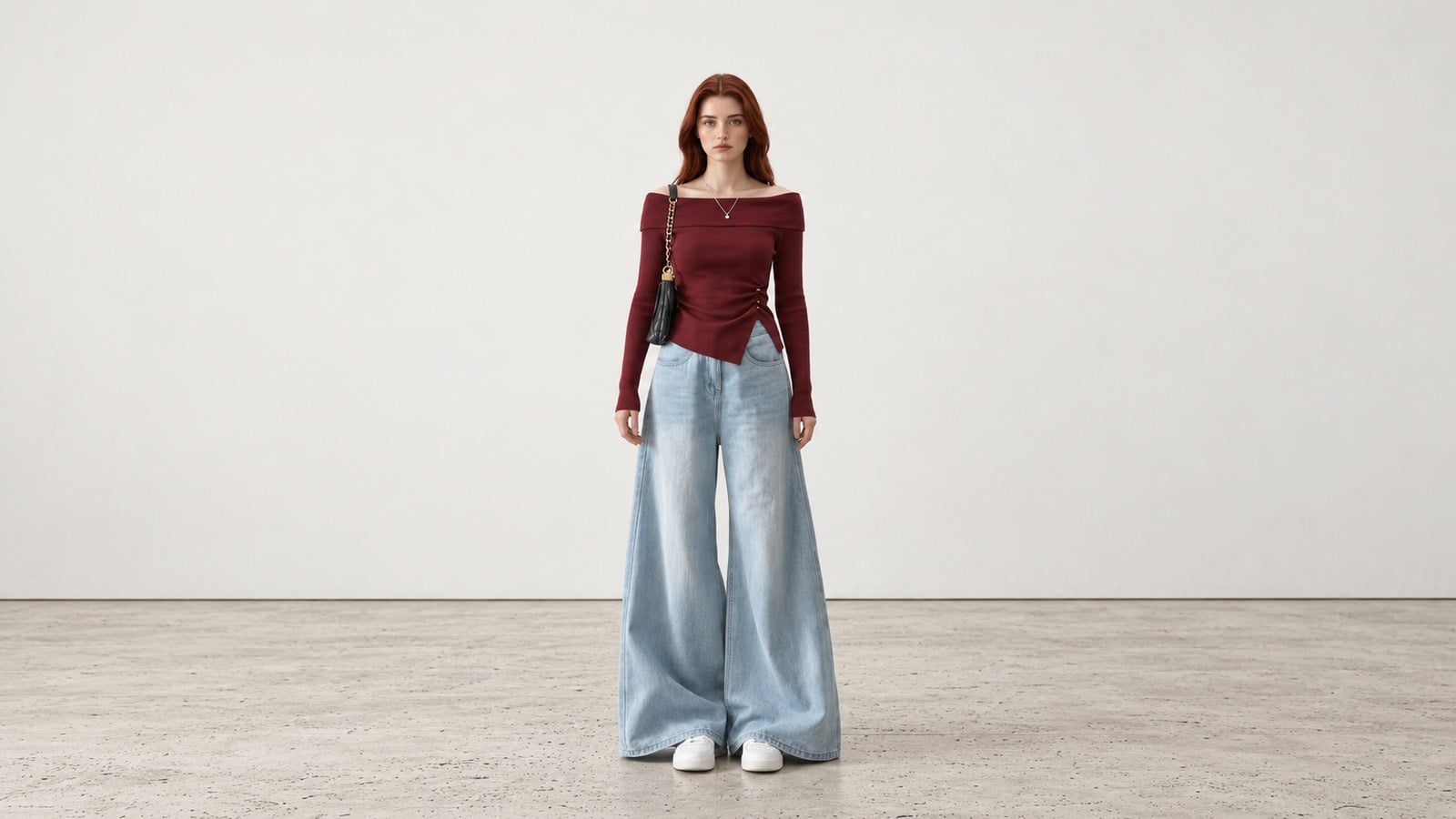 Áo đỏ đô phối với quần màu gì để outfit hài hòa