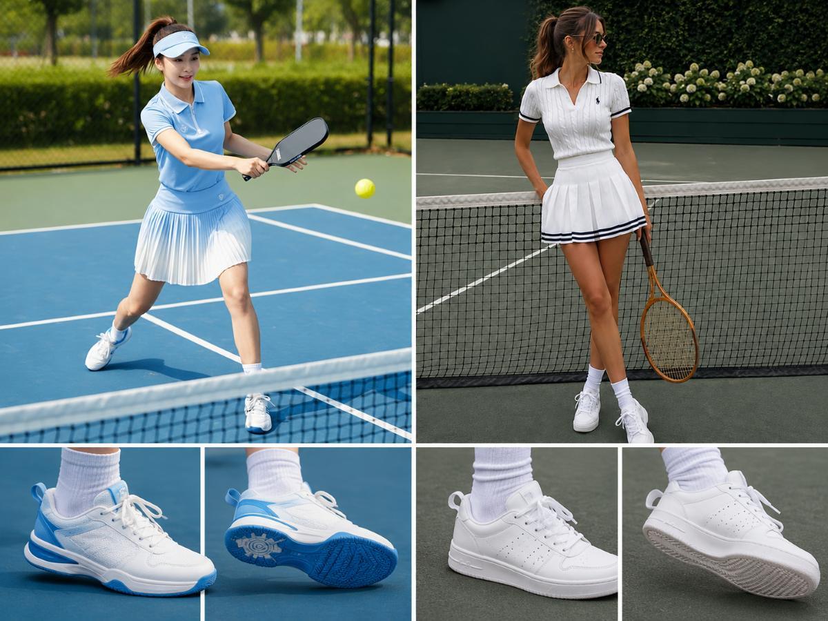 Giày pickleball và giày tennis đều là court shoes có độ bám tốt