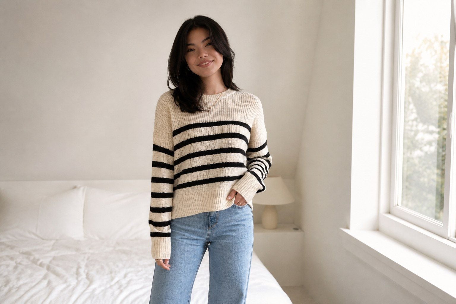 Áo sweater là gì? Hình ảnh áo sweater chui đầu mặc layer