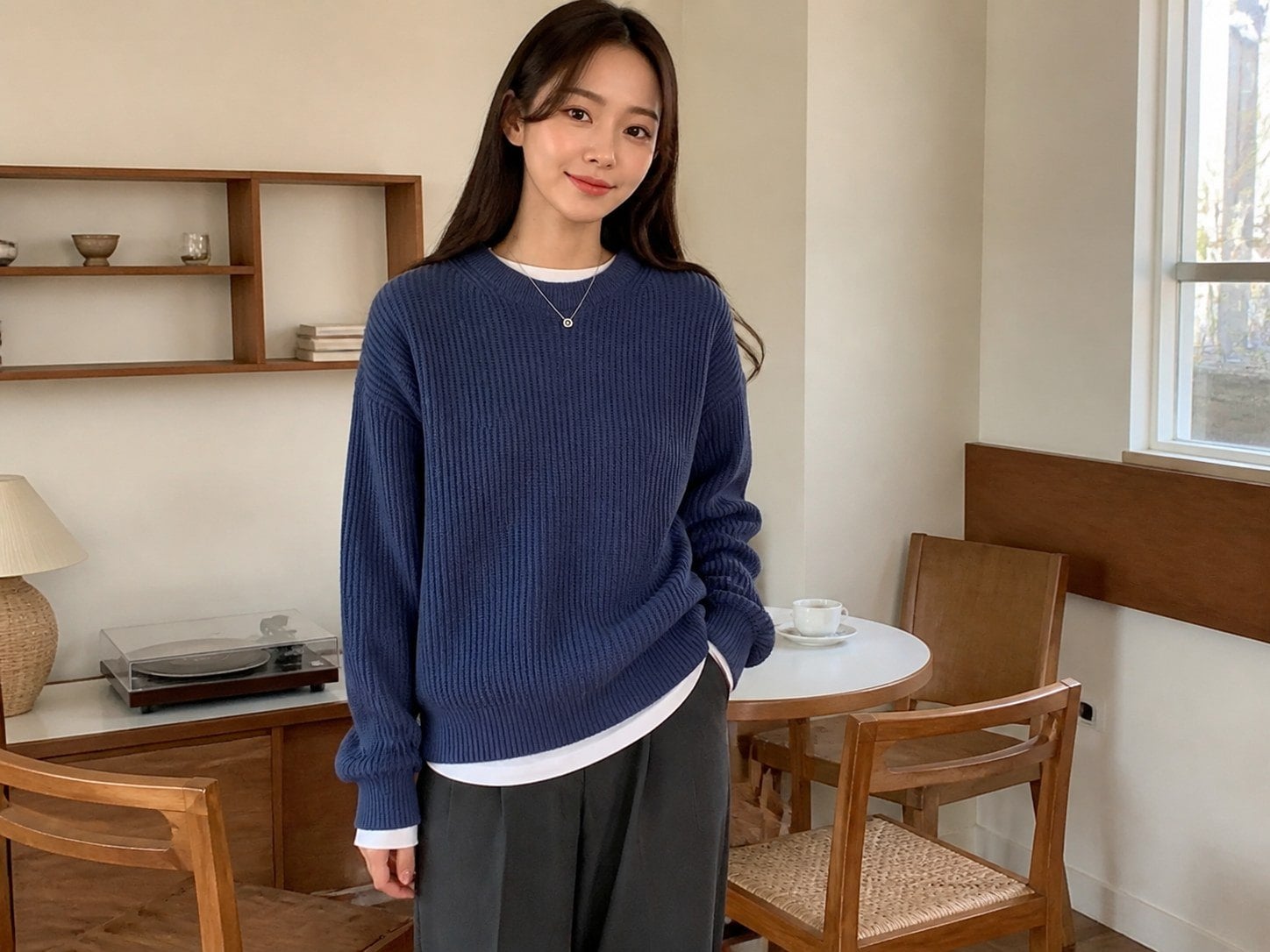 Áo sweater không phải áo khoác, dễ phối cùng outfit mùa lạnh