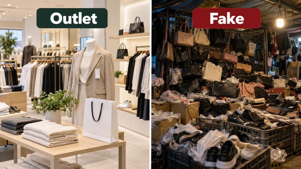 Cách phân biệt hàng outlet chính hãng với hàng giả