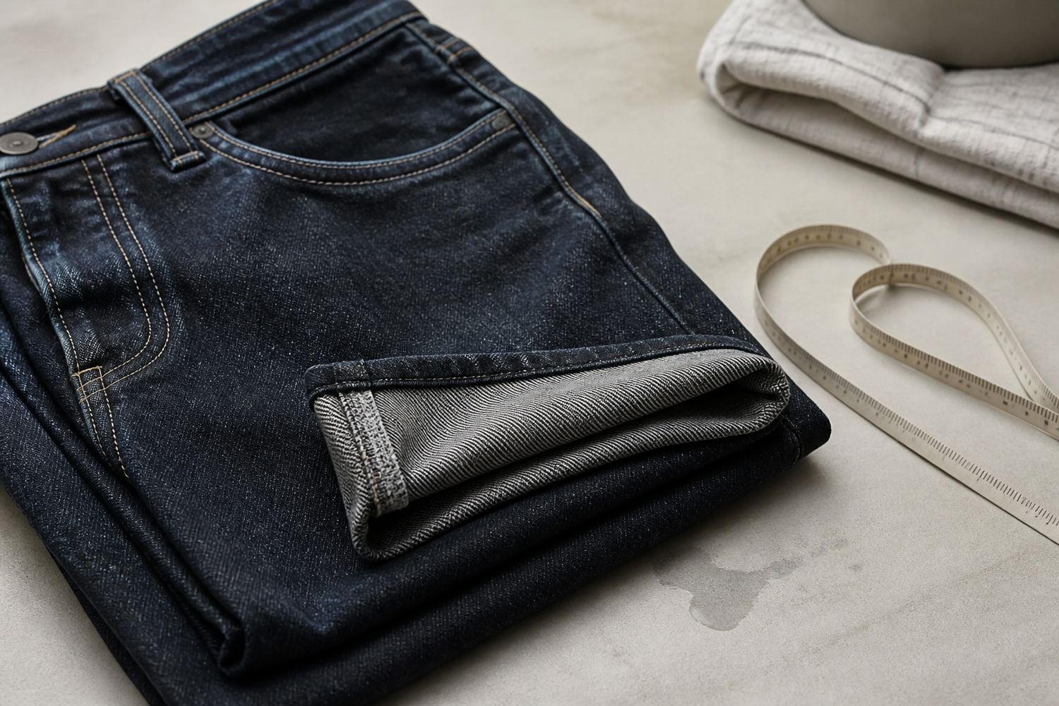 Raw denim có thể co sau lần giặt đầu
