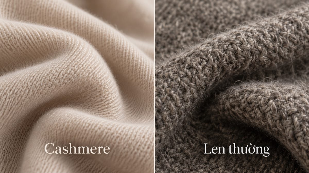 Cashmere và len thường khác nhau về độ mềm, độ nhẹ và độ bền