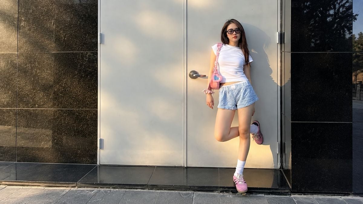 Baby tee phối với quần short