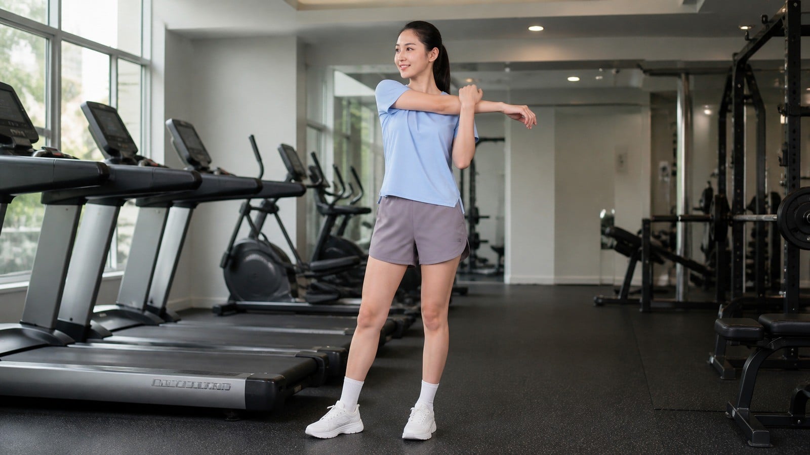 Chất liệu thoáng khí, co giãn nhanh cho đồ tập gym