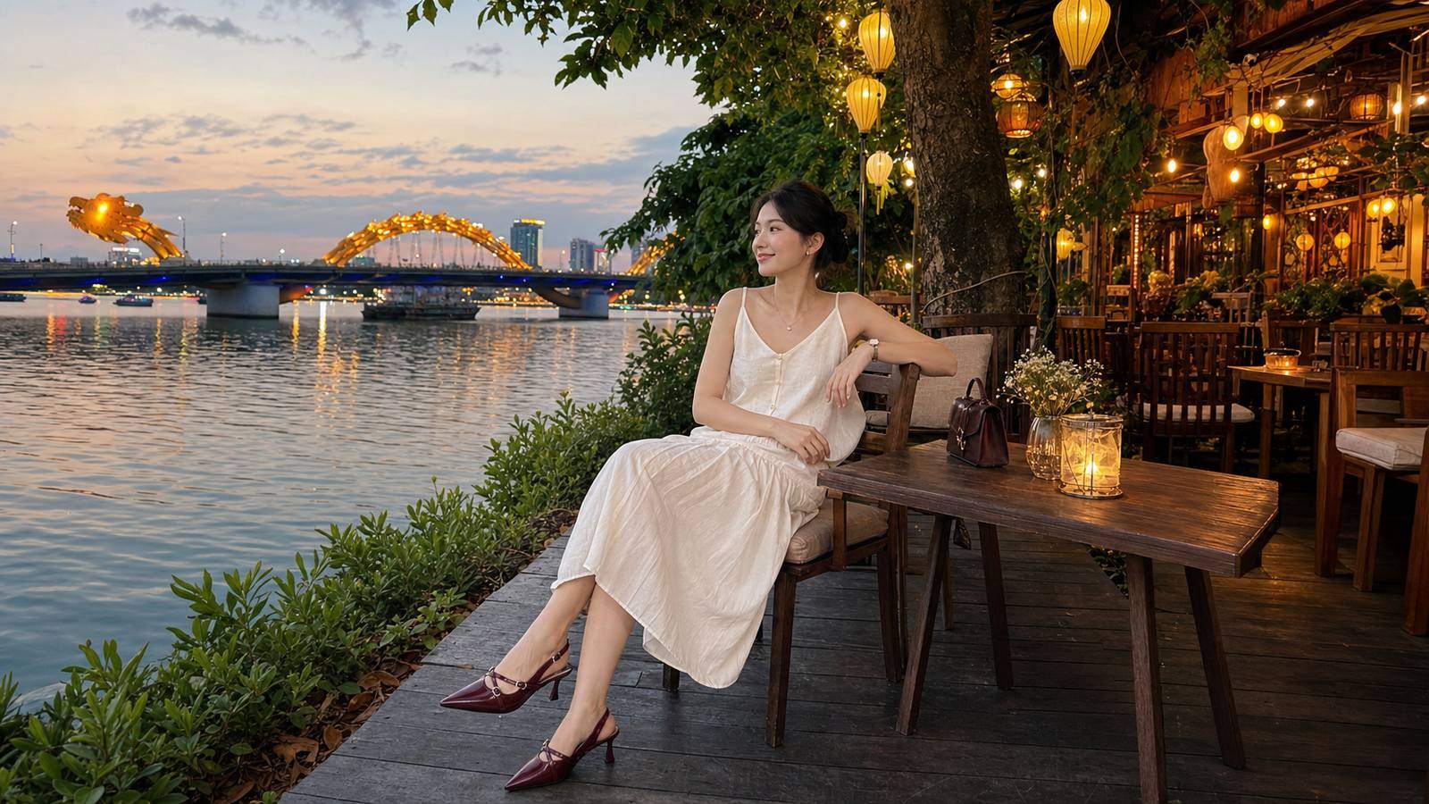 Slingback hoặc sandal thấp cho những outfit thanh hơn ở Đà Nẵng