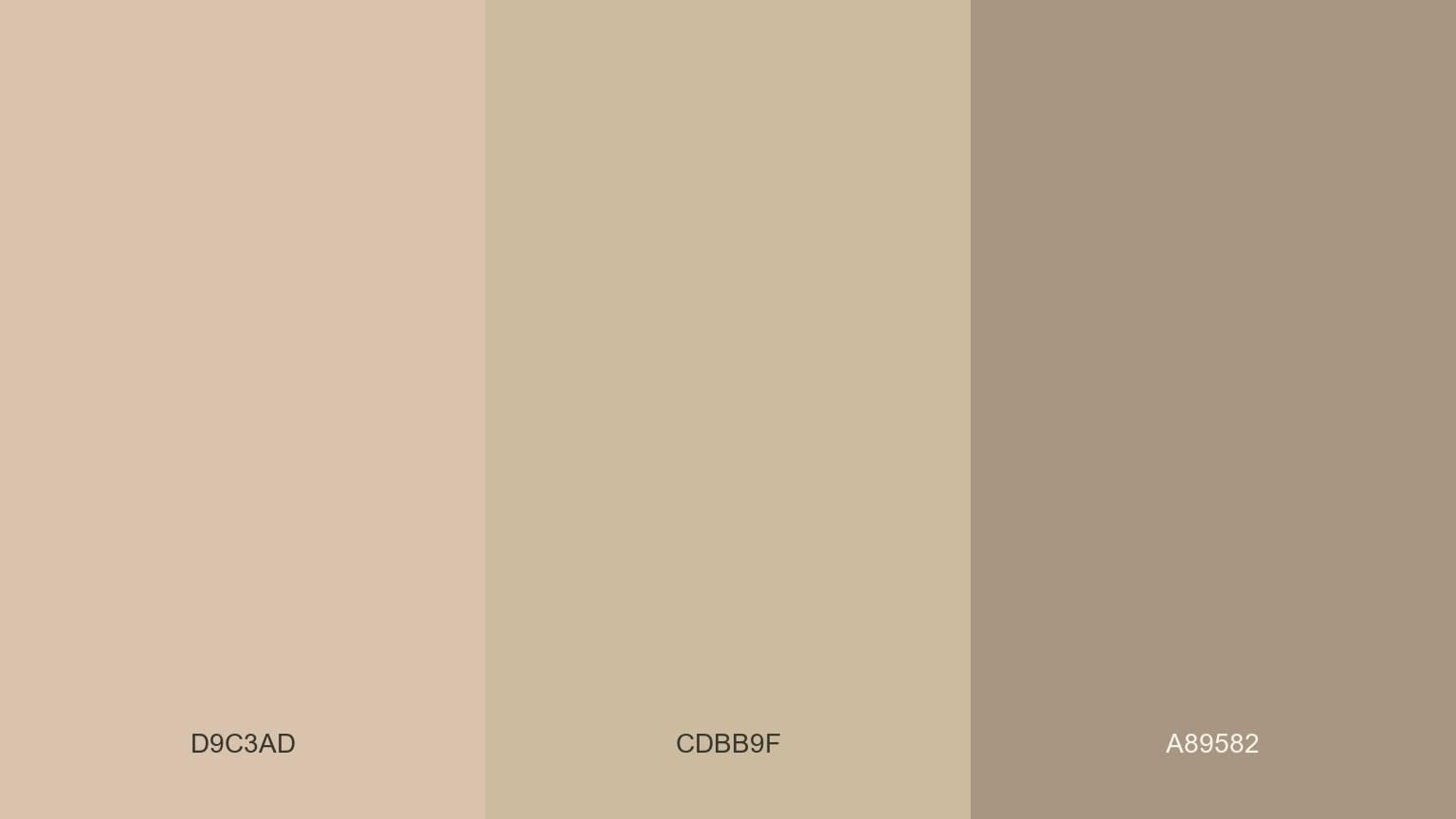 Nâu nhạt, nude, cát sáng và taupe là nhóm màu phụ trợ dễ ứng dụng