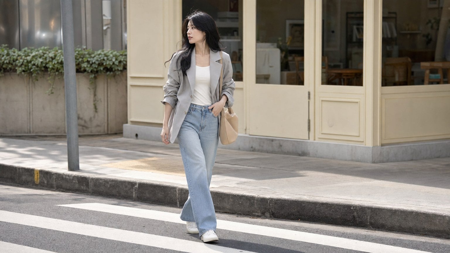 Người sinh năm 2001 nên bắt đầu từ những màu dễ mặc như trắng ngà, xám sáng, be và denim nhạt