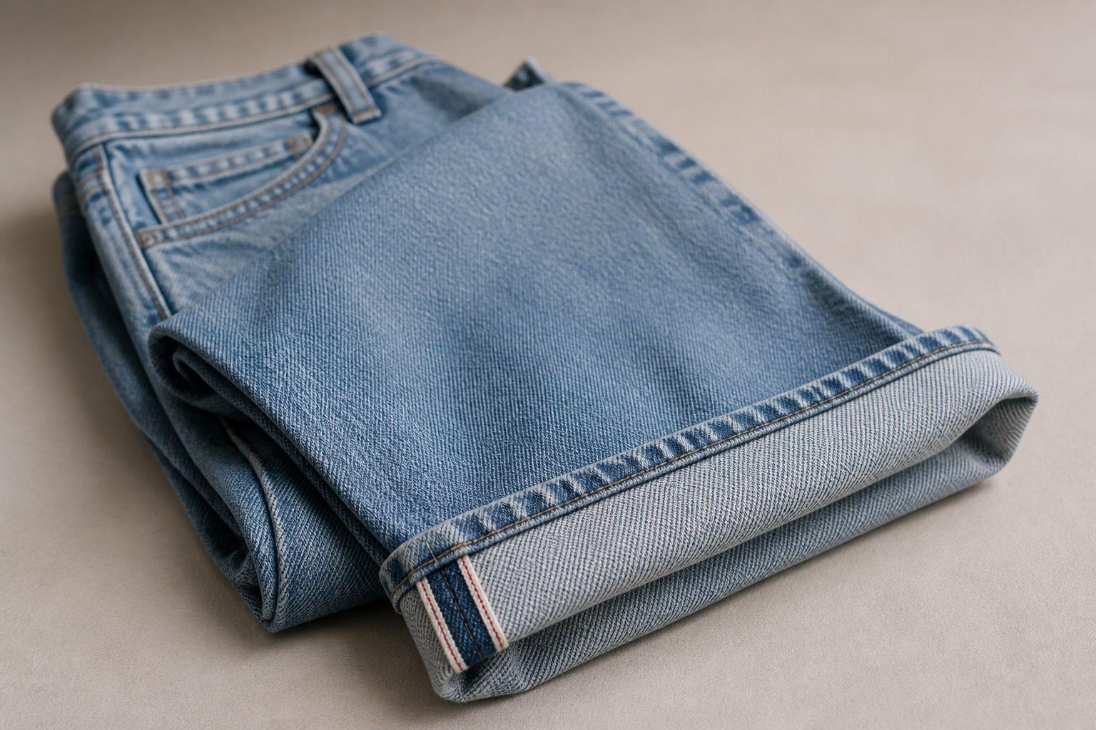 Một chiếc quần selvedge vẫn có thể đã qua wash