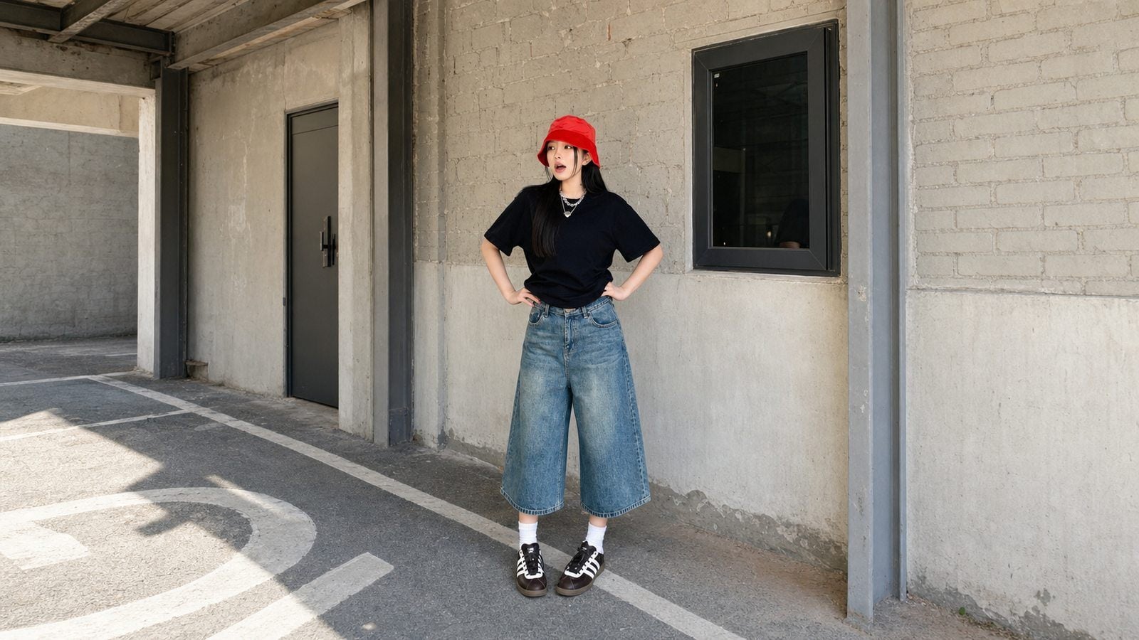 Culottes khác quần ống rộng dài chạm gót ở tỷ lệ và cảm giác