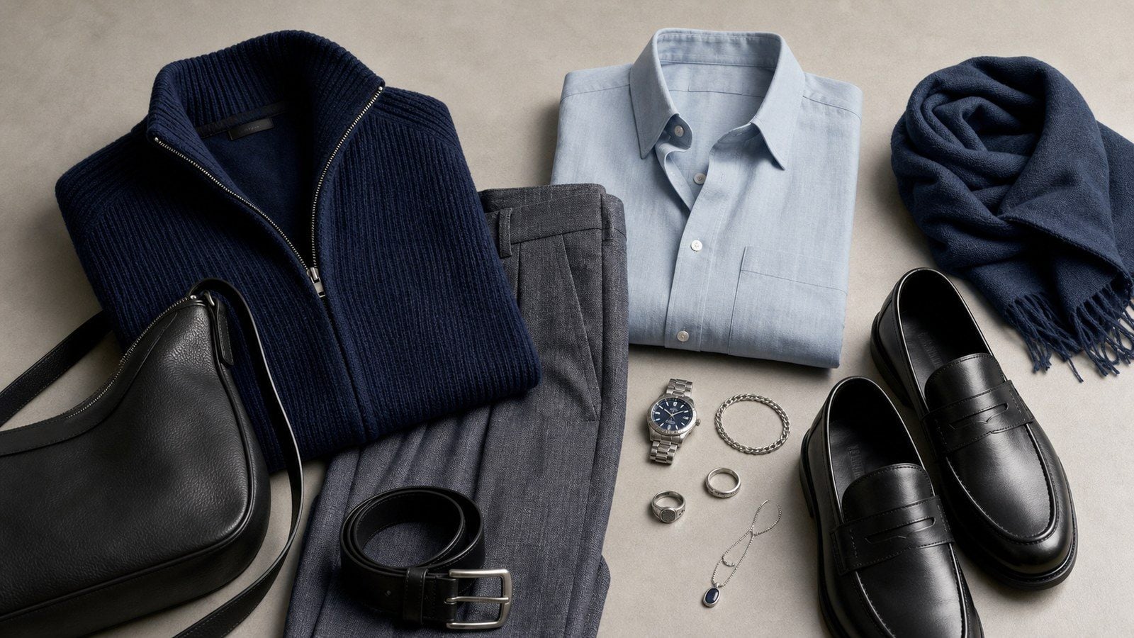 Người mệnh Thủy nên bắt đầu từ áo trắng, quần navy và blazer xám