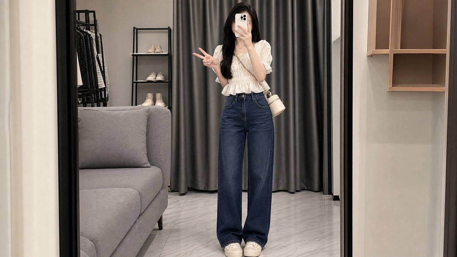 Màu sắc và độ ôm ở phần hông đùi quyết định cảm giác gọn hay nặng