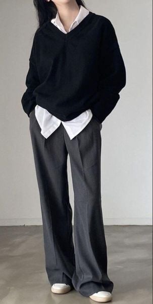 Phom áo sweater linh hoạt từ ôm gọn đến oversize
