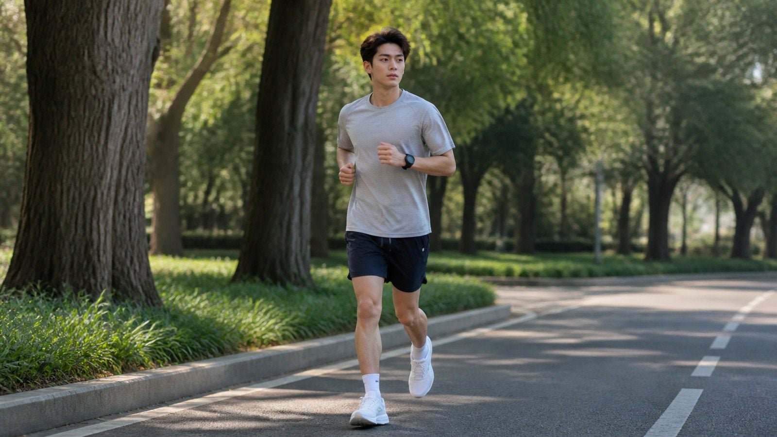 Áo thun thể thao và quần short cho người mới chạy bộ