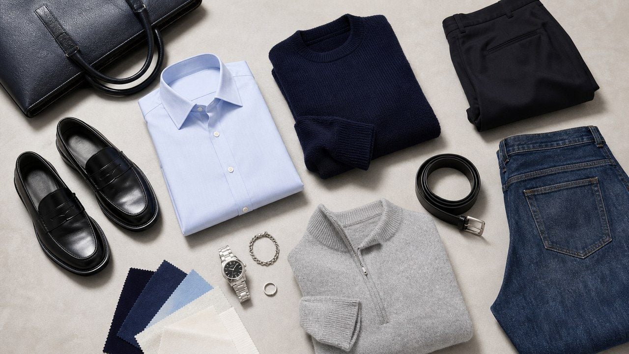 Người sinh năm 2004 nên bắt đầu từ những màu dễ mặc như navy, đen, xám sáng, trắng ngà và denim nhạt
