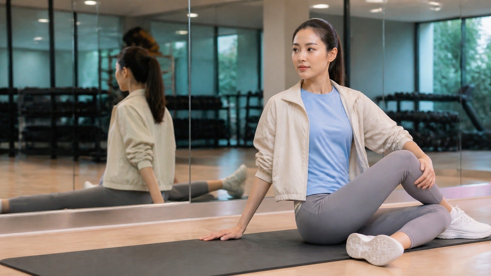 Áo khoác hoặc áo thun mỏng cho người mới tập gym
