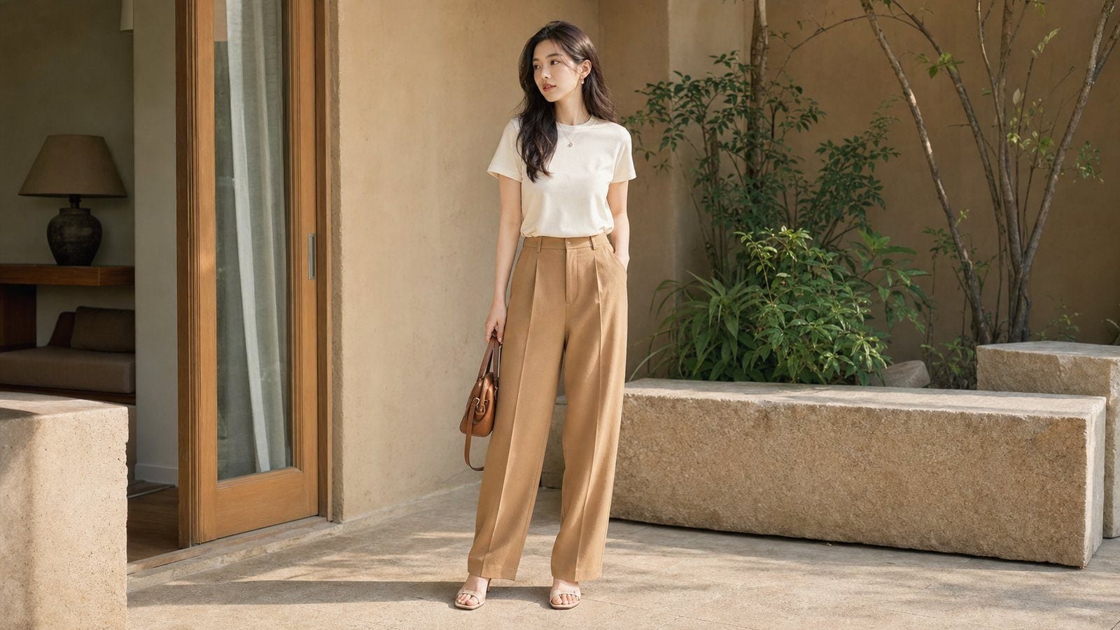 Quần chỉ thật sự đẹp khi đủ thoáng ở phần đùi nhưng vẫn giữ được cấu trúc