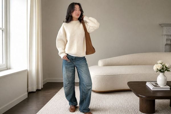 Sweater oversize tạo cảm giác thoải mái, trẻ trung