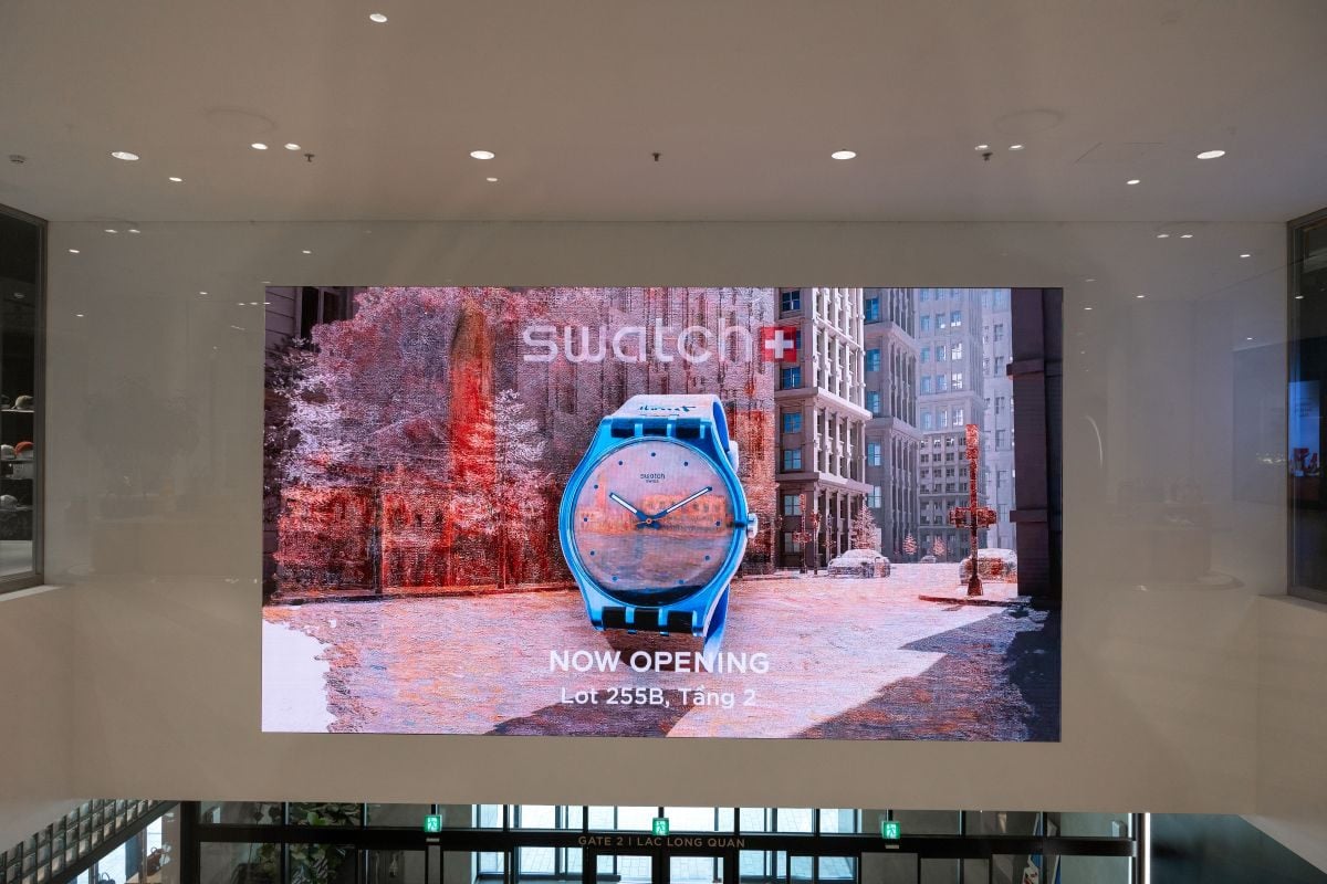 Kh?ng gian c?a h?ng Swatch t?i Lotte Mall T?y H?