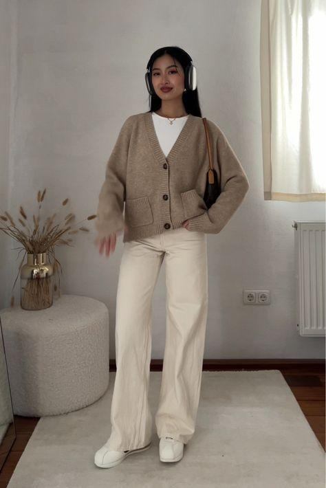 Áo sweater tay dài, giữ ấm và dễ mặc kiểu layer