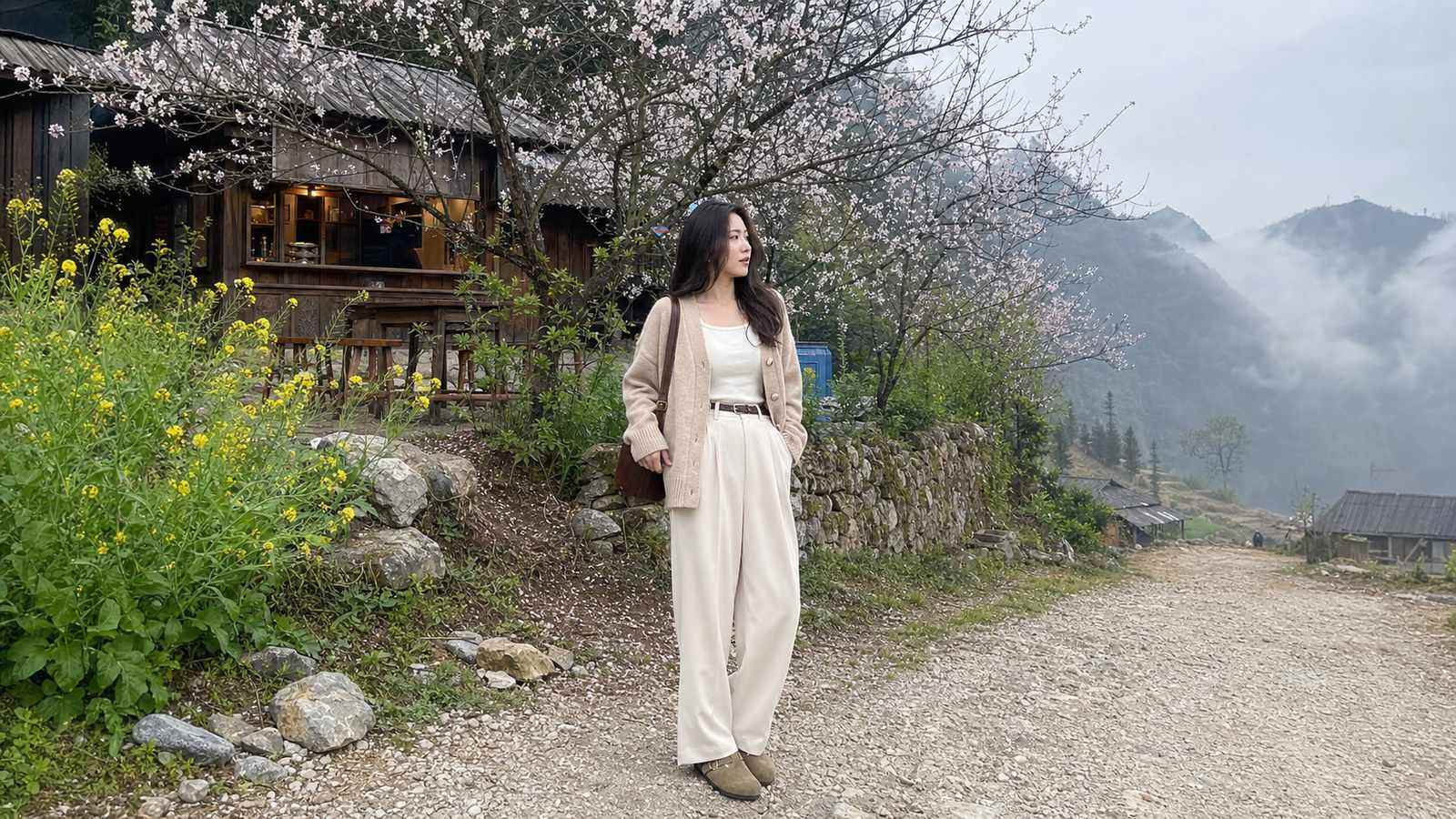Mùa xuân và mùa hoa nên ưu tiên màu sáng, layer vừa đủ