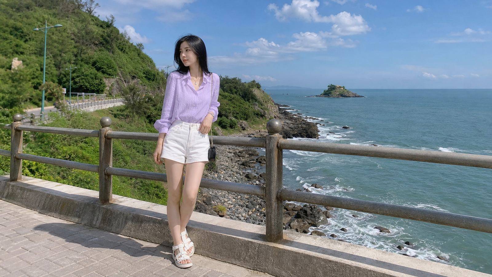 Outfit nhẹ, thoáng, ít nhăn và dễ di chuyển cho chuyến đi Vũng Tàu